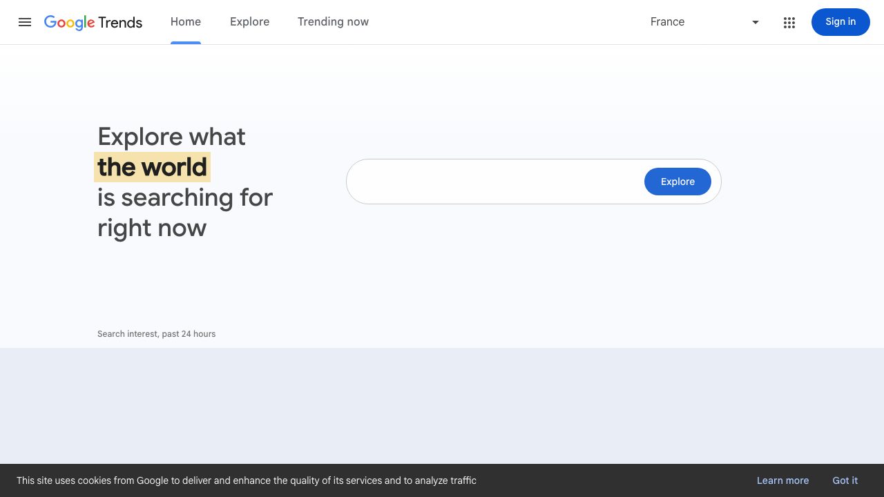 Google Trends, tendances de recherche en temps réel