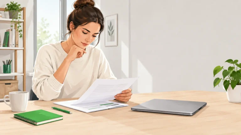 Une formatrice prépare le déroulé d’un webinaire pédagogique